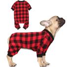Suéter de lã para cães Jamktepat Buffalo Plaid para cães (M)