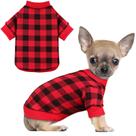 Suéter de lã para cães Jamktepat Buffalo Plaid para cães pequenos
