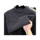 Suéter De Luxo Masculino Em Tricô Com Bordado De Pônei, Confortável E Macio Para Outono E Inverno