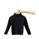 Suéter De Malha De Manga Longa Para Bebês Meninos E Meninas, Gola Alta, Cor Pura, Pullover Para