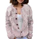 Suéter de malha feminino Akivide com estampa floral de outono