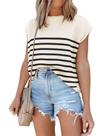 Suéter Disamer de punto con cuello alto y mangas tipo capa oversized para mujer