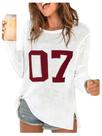 Suéter feminino Beach Cover Up COZYEASE branco e vermelho Suéter feminino Beach Cover Up COZYEASE branco e vermelho