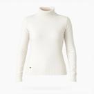 Suéter Feminino Blusa Tricot Modal Gola Média Canelada Frio