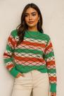 Sueter feminino casaco blusa tricot la