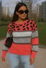 Sueter feminino casaco blusa tricot la onca