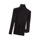 Suéter Feminino De Cashmere Com Gola Alta, Básico, Sólido, Casual Para Outono E Inverno Suéter Feminino De Cashmere Com Gola Alta, Básico, Sólido, Casual Para Outono E Inverno