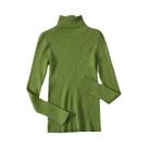 Suéter Feminino De Cashmere Macio Com Gola Alta, Básico, Sólido, Casual Para Outono E Inverno