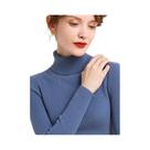 Suéter Feminino De Cashmere Macio Com Gola Alta, Pullover Básico De Tricô Para O Outono Suéter Feminino De Cashmere Macio Com Gola Alta, Pullover Básico De Tricô Para O Outono
