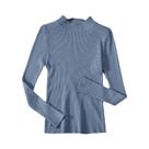 Suéter Feminino De Cashmere Macio Com Gola Alta, Tricô Básico, Top Casual Para Outono E Inverno