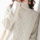 Suéter Feminino De Cashmere Solto Oversize Para Inverno, Casual E Elegante, Pullover Grosso De Manga Suéter Feminino De Cashmere Solto Oversize Para Inverno, Casual E Elegante, Pullover Grosso De Manga