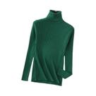 Suéter Feminino De Gola Alta Slim Fit, Malha Macia E Elástica, Casual Para Outono E Inverno