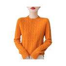 Suéter Feminino De Lã Para Outono E Inverno, Gola Redonda, Manga Longa, Moda Coreana Suéter Feminino De Lã Para Outono E Inverno, Gola Redonda, Manga Longa, Moda Coreana