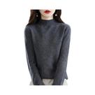 Suéter Feminino De Lã Pura 100% Com Gola Alta, Pulôver De Cashmere, Top Casual Em 19 Cores Suéter Feminino De Lã Pura 100% Com Gola Alta, Pulôver De Cashmere, Top Casual Em 19 Cores