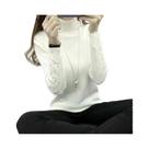 Suéter Feminino De Tricô Gola Alta Manga Longa Para Inverno - Blusa Pulôver Feminina