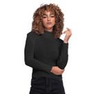 Suéter Feminino Gola Alta Liso Malha Canelada Blusa Grossa Inverno Blusinha Manga Longa Outono Casual Moderna Chic Suéter Feminino Gola Alta Liso Malha Canelada Blusa Grossa Inverno Blusinha Manga Longa Outono Casual Moderna Chic