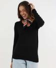 Suéter Feminino Liso Gola V Marisa Preto-49863