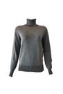 Suéter Feminino Miose Gola Alta Cinza