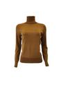 Suéter Feminino Miose Gola Alta Marrom