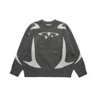 Suéter Feminino Retrô Com Estampa De Estrelas, Manga Longa, Casual, Estilo Harajuku Y2K, Tricô Para