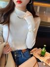 Suéter Feminino Slim Fit De Tricô Gola Alta Vintage Coreano Casual Para Outono Inverno Suéter Feminino Slim Fit De Tricô Gola Alta Vintage Coreano Casual Para Outono Inverno
