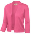 Suéter GRACE KARIN Knit Open Front Shrug Pink XL