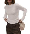 Suéter LAPUNIOT de mohair fino e leve tricotado para mulheres Suéter LAPUNIOT de mohair fino e leve tricotado para mulheres