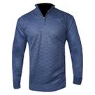 Suéter Masculino Blusa Gola Alta Zíper Poliamida Texturizado