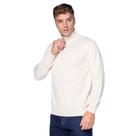 Suéter Masculino Broken Rules Gola Alta Zíper Off White Suéter Masculino Broken Rules Gola Alta Zíper Off White