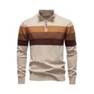 Suéter Masculino De Algodão Com Zíper E Gola Alta Em Patchwork, Quente E Casual Para O Inverno Suéter Masculino De Algodão Com Zíper E Gola Alta Em Patchwork, Quente E Casual Para O Inverno