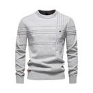 Suéter Masculino De Algodão Tricotado Com Gola Redonda E Design Listrado Para Outono Inverno Suéter Masculino De Algodão Tricotado Com Gola Redonda E Design Listrado Para Outono Inverno