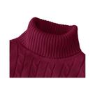 Suéter Masculino De Gola Alta Tricotado, Quente E Casual, Pulôver De Lã Para O Inverno, Top De Cor Suéter Masculino De Gola Alta Tricotado, Quente E Casual, Pulôver De Lã Para O Inverno, Top De Cor