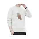 Suéter Masculino De Inverno Em Tricô Com Forro De Lã Grosso E Quente, Gola Redonda E Design