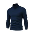 Suéter Masculino De Inverno Grosso E Quente Com Gola Alta Casual Em Cor Sólida Suéter Masculino De Inverno Grosso E Quente Com Gola Alta Casual Em Cor Sólida
