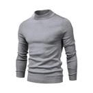 Suéter Masculino De Inverno Grosso E Quente, Gola Alta Slim, Pulôver Casual De Cor Sólida