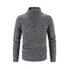Suéter Masculino De Lã Com Gola Alta E Zíper, Slim Fit, Tricotado Para O Inverno E Primavera Suéter Masculino De Lã Com Gola Alta E Zíper, Slim Fit, Tricotado Para O Inverno E Primavera