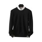 Suéter Masculino De Tamanho Grande 100% Cashmere De Vison Puro, Gola Redonda, Manga Longa, Tricô, Suéter Masculino De Tamanho Grande 100% Cashmere De Vison Puro, Gola Redonda, Manga Longa, Tricô,