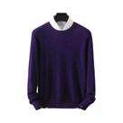 Suéter Masculino De Tamanho Grande 100% Cashmere De Vison Puro, Gola Redonda, Manga Longa, Tricô, Suéter Masculino De Tamanho Grande 100% Cashmere De Vison Puro, Gola Redonda, Manga Longa, Tricô,