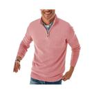 Suéter Masculino De Tricô Com Zíper E Gola Alta, Manga Longa, Casual E Quente, Pulôver Para Trabalho
