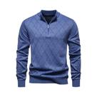Suéter Masculino De Tricô Com Zíper Frontal, Casual, Esportivo, Para Golfe, Outono/Inverno, Tamanho