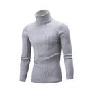 Suéter Masculino De Tricô Gola Alta Manga Longa Quente Estilo Retrô Outono Inverno