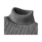 Suéter Masculino De Tricô Gola Alta Manga Longa Slim Fit Casual Leve Canelado Para Outono Suéter Masculino De Tricô Gola Alta Manga Longa Slim Fit Casual Leve Canelado Para Outono