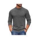 Suéter Masculino Gola Alta Canelado De Malha Grossa Slim Fit Quente Casual Suéter Masculino Gola Alta Canelado De Malha Grossa Slim Fit Quente Casual
