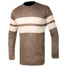 Suéter Masculino Gola Redonda Poliamida Blusa Frio Listrado