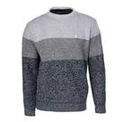 Suéter Masculino John Sailor Listra Gola Careca Mescla Cinza Suéter Masculino John Sailor Listra Gola Careca Mescla Cinza
