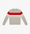 Sueter Masculino Listrado Tricot Diametro Cinza