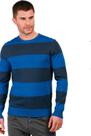 Suéter Masculino Menzo Listrado Azul