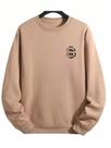 Sueter Masculino Moletom Casual Confortavel Estampado Blusa de Frio Quente Estiloso