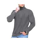 Suéter Masculino Slim Fit De Gola Alta Em Tricô, Moda Quente De Outono E Inverno, Pullover Jacquard Suéter Masculino Slim Fit De Gola Alta Em Tricô, Moda Quente De Outono E Inverno, Pullover Jacquard