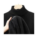 Suéter Masculino Slim Fit De Manga Longa Com Gola Alta, Anti-Pilling, Alta Qualidade, Pullover Em
